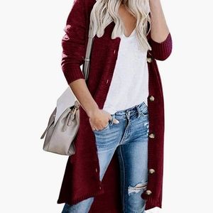 Jayscreate Women's Shrug Cardigan Sweater for Women Thick Chunky Knit Waffle